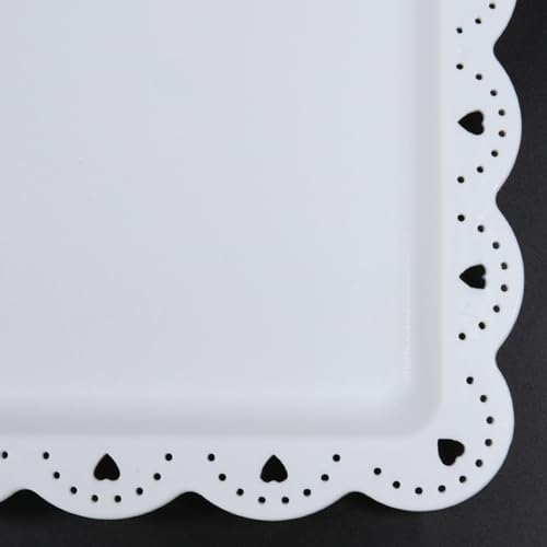 12 Pcs Cupcake Stand White Dessert Table Display Set 2Pcs 3 Tier Plastic Cake Stand Holder 6Pcs Dessert Serving Tray 3pcs Dim Sum Clip 1Pc Iron Cake Stand for Tea Party Wedding Baby Shower (White) - Image 5