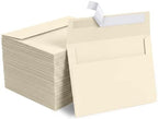 1000 PCS Goefun Cream A2 Envelopes Self Seal, 4.375 x 5.75 by Goefun
