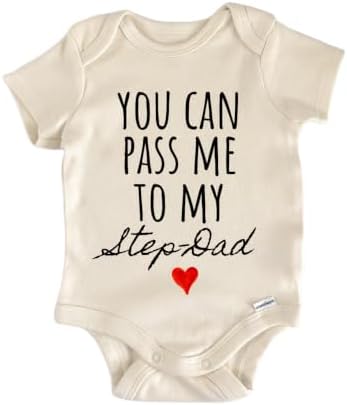 Stepdad Announcement Baby Gift Baby Bodysuit by NorthForkForager