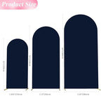 Wokceer Arch Backdrop Cover 6FT,5FT,4FT Navy Blue Arch Covers Stretchy - Image 2