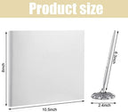 Geyee Leather Guest Book and Pen Stand Set, 10.5" x 8", White - Image 2