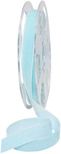 Morex Ribbon Swiss Velvet, Nylon, 1 inch by 11 Yards, Seafoam by MorexRibbon
