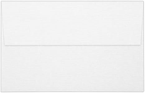 LUXPaper A10 Invitation Envelopes | Peel & Press | 6" x 9 1/2" | White Linen | 80lb. Text | 250 Qty - Image 3