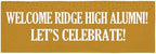 Let's Make Memories Personalized Banner for Any Occasion - Birthday Party, Retirement, Shower, Etc - Create Your Own Custom Banner - Party Decorations - Indoor/Outdoor Vinyl - Gold - 8ft by LetsMakeMemories