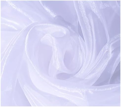 80 Yard Organza Fabric 44" Wide for Wedding Event Décor - White - Image 5