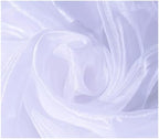 85 Yard Organza Fabric 44" Wide for Wedding Event Décor - White - Image 5