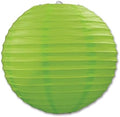Beistle Set of 6 Paper Lanterns, Birthday Party Decorations, Hanging Spring and Summer Décor, Lime Green, 9.5” by Beistle