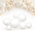Reusable Inflatable Balloon Garland Arch Kit, Linked PVC Balloons (White) by Unknown