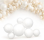 Reusable Inflatable Balloon Garland Arch Kit, Linked PVC Balloons (White) by Unknown