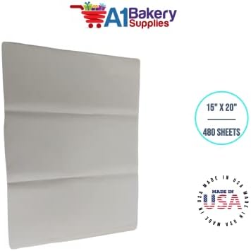 Gift Wrapping Tissue Paper 15X20 480 Pack by A1 Bakery Supplies (Ivory Eggshell) - Image 2
