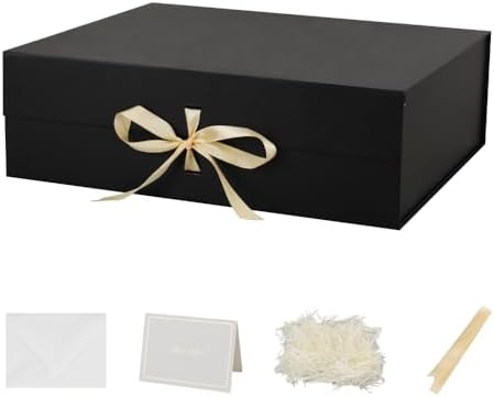 Black Extra Large Gift Box 19x16x6 Inch Extra Large Gift Boxes with Lids by Unknown