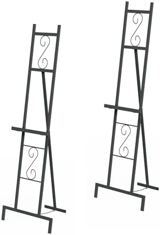 2 Pack Easel Stand for Sign, Wedding Welcome Display Poster Frame Holder by OUSHENG