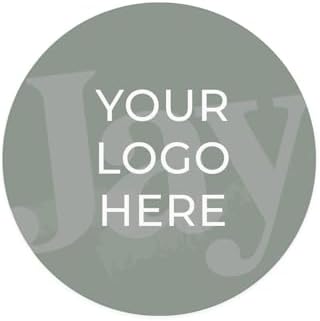 Custom Round 2" Logo Stickers / 250 Personalized Image Labels/White Gloss Circle Small Business DIY Wedding Event Photo Labels/Made in The USA by SBLABELS