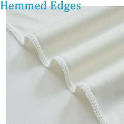 60ftx10ft Wrinkle Free Ivory Backdrop Curtains for Parties, Silky Polyester Photo Backdrop Drapes 12 Panels 5x10ft Back Drop Cloth for Wedding Birthday Baby Shower Photography Background - Image 4