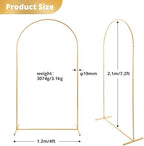 7.2 ft Gold Metal Balloon Arch Stand for Wedding, Birthday & Baby Shower - Image 2