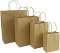 100 Pcs thick Kraft Paper Bags 5.25x8.5x3.25"，Small Shopping Bags with handles Bulk，Craft Gift Bags, Retail Bags, Recycled Bulk, Brown Paper Bags for Wedding，Packaging, Birthday Party，Business, Goody and Kraft Merchandise Bag (5.25x8.5x3.25inch, Origin... by PackagingtheFavoriteGifts