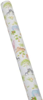 Caspari Safari Baby Gift Wrapping Paper - Six 30" x 8' Roll - Image 2