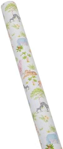 Caspari Safari Baby Gift Wrapping Paper - Six 30" x 8' Roll - Image 2
