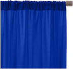AK TRADING CO. 10 feet x 10 feet Polyester Backdrop Drapes Curtains Panels with Rod Pockets - Wedding Ceremony Party Home Window Decorations - Royal Blue (DRAPE-5x10-ROYAL) - Image 4