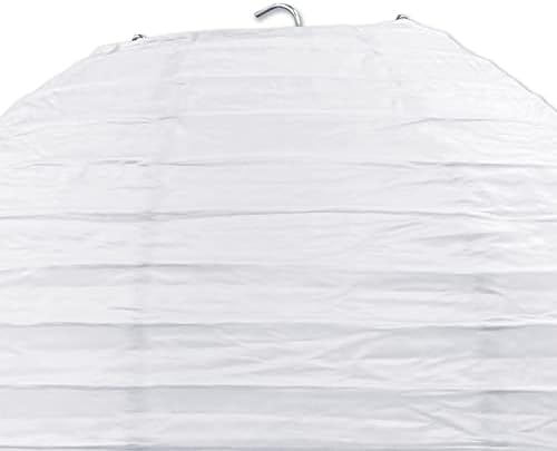 Beistle White Jumbo Paper Lantern Hanging Decoration for Weddings, Bridal Showers, Graduation Parties - Image 3