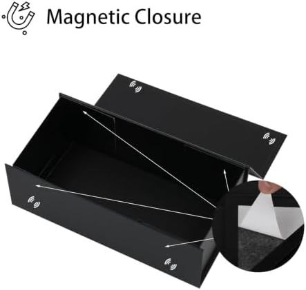 iloMAOZX Black Gift Box, 12x6x4 Inch Gift Boxes for Presents & Packaging - Image 3