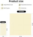 KAMMAK Dinner Napkins Disposable Beige Cloth like Paper Napkins with Pocket 100 Pack Folded Napkins Guest Hand Towel for Party Decoration, Wedding Reception, Bathroom and Kitchen (16.5 x 16.5 inch) - Image 2