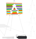 JEAWIWI 4 Pcs Lightweight Easel Stand, 66 Inch, White, with Portable Bags by JEAWIWI