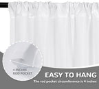 MEETSKY White Backdrop Curtains,Photo Birthday Backdrop,5ft x 10ft,2 Panels - Image 6