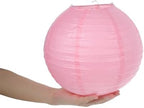 12pcs Round Pink Hanging Lanterns - Paper Lanterns Decor for Baby Shower - Themed Lamp Ornaments for Day Bachelorette Engagement Anniversary Ceremony - Image 7