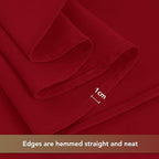 sancua Rectangle Tablecloths Table Cloth, 60x120 Inch 8 Pack, Christmas Red - Image 5