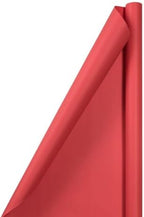 JAM Paper Gift Wrap - Matte Wrapping Paper - 100 Sq Ft Total - Matte Red - 4 Rolls/Pack - Image 2