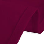 LTC LINENS 5 Pack Rectangular Tablecloths Burgundy 70 x 120 Inch for 6 or 8 ft Rectangle Banquet Tables with Half-Drop - Stain and Wrinkle Resistant Polyester Cloth Table Covers for Wedding, Party - Image 4