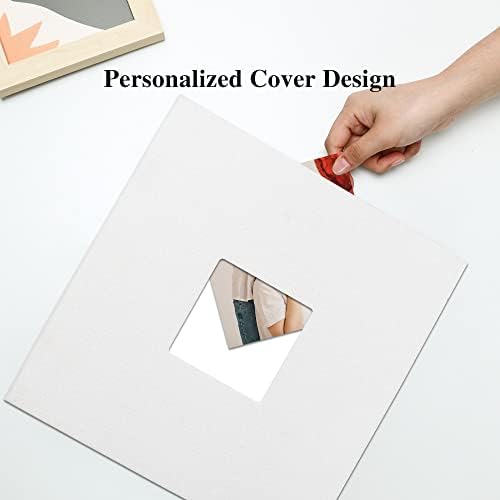 Vienrose Large Self Adhesive Photo Album with Window 11x10.6 60 Pages White - Image 2