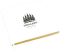 Andaz Press Personalized Wedding Guestbook with Gold Accents, Pine Trees White Guest Sign in Guest Registry 120 Pages 8.5 X 8.5 Memories Book for DIY, Scrapbook, Photo Album by AndazPress