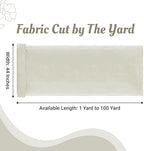 55 Yard Organza Fabric 44" Wide for Wedding Event Décor - Ivory - Image 2