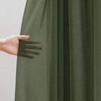 Olive Green Wedding Arch Draping Fabric Sheer Curtain Drapes 4 Panels | 20ft Extra Long Shimmery Backdrop Curtains Bulk for Wedding Anniversary Party Fall Outdoor Events Drapery Backgrounds - Image 5
