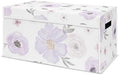 Sweet Jojo Designs Purple Watercolor Floral Girl Small Fabric Toy Bin Storage Box Chest For Baby Nursery or Kids Room - Lavender, Pink and Grey Shabby Chic Rose Flower by SweetJojoDesigns
