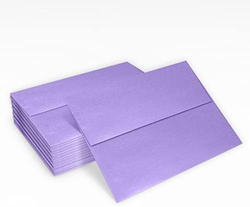 LUXPaper A7 Invitation Envelopes | Peel & Press | 5 1/4" x 7 1/4" | Amethyst Metallic | 80lb. Text | 250 Qty - Image 5