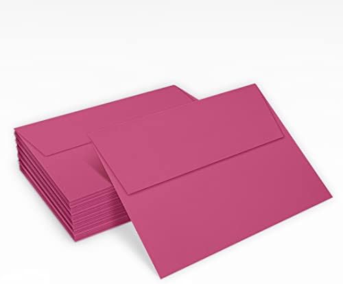 LUXPAPER A7 Invitation Envelopes for 5 x 7 Cards in 80 lb. Magenta, Printable Envelopes for Invitations, w/Peel and Press Seal, 250 Pack, Envelope Size 5 1/4 x 7 1/4 (Magenta) - Image 5