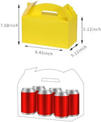 Yellow Gable Boxes with Handles, 9.45"x5"x5", 30 Pack - Image 2