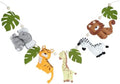 Handcrafted Safari Decor Felt Garland - 48 Inches (4 feet), Safari Animals Nursery Wall Decor, Baby Safari Nursery Decor, Safari Theme Baby Shower Decorations, Safari Wall Decor Garland by MINIMALISTX
