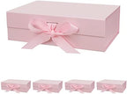 DaiUni 5 Pack 10.5"x7.5"x3.1" Pink Magnetic Gift Box with Lids for Present by Unknown
