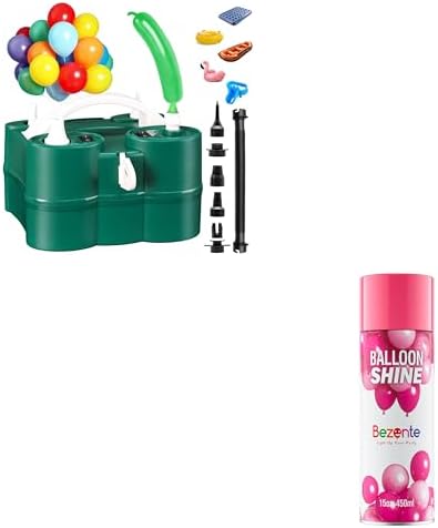 Electric Balloon Pump and Balloon Shine Spray by Bezente