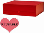 Extra Large Red Gift Box 3 Pack 19x16x6 Inches,Gift Boxs for Presents with Lid Magnetic Closure Collapsible,Bridesmaid Proposal Box,Birthday, Christmas,for Clothes and Large Gifts - Image 7