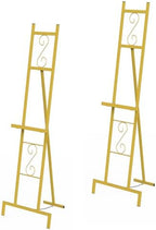 2 Pack Easel Stand for Sign, Wedding Welcome Display Poster Frame Holder by OUSHENG