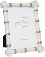 Jaye's Studio Chloe White Rectangular Metal Photo Frame, Picture Frame for Home, Bedroom, Home Office by JayesStudio