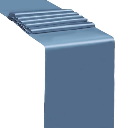 50 Pack Dusty Blue Chair Sashes Bows Satin Wedding Chair Ribbons 7x108 Inch - Image 4