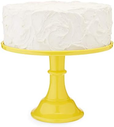 Twine Yellow Melamine Cake Stand, Cupcake Stand, Home Decor, Food Service, Dessert Accessory, Yellow, Set of 1 by TWINE