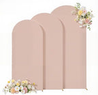 Nude Arch Backdrop Cover Set of 3 Wedding Arch Covers Stretchy Backdrop Baby Shower Birthday Party Arches Cover 7.2FT 6.6FT 6FT Arch Stand Cover Spandex Bridal Shower Decoration - Image 7