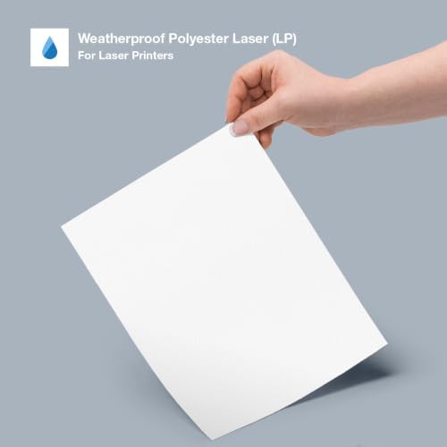 OnlineLabels 8" x 2.5" Labels - Weatherproof Polyester - 25 Sheets - Image 2